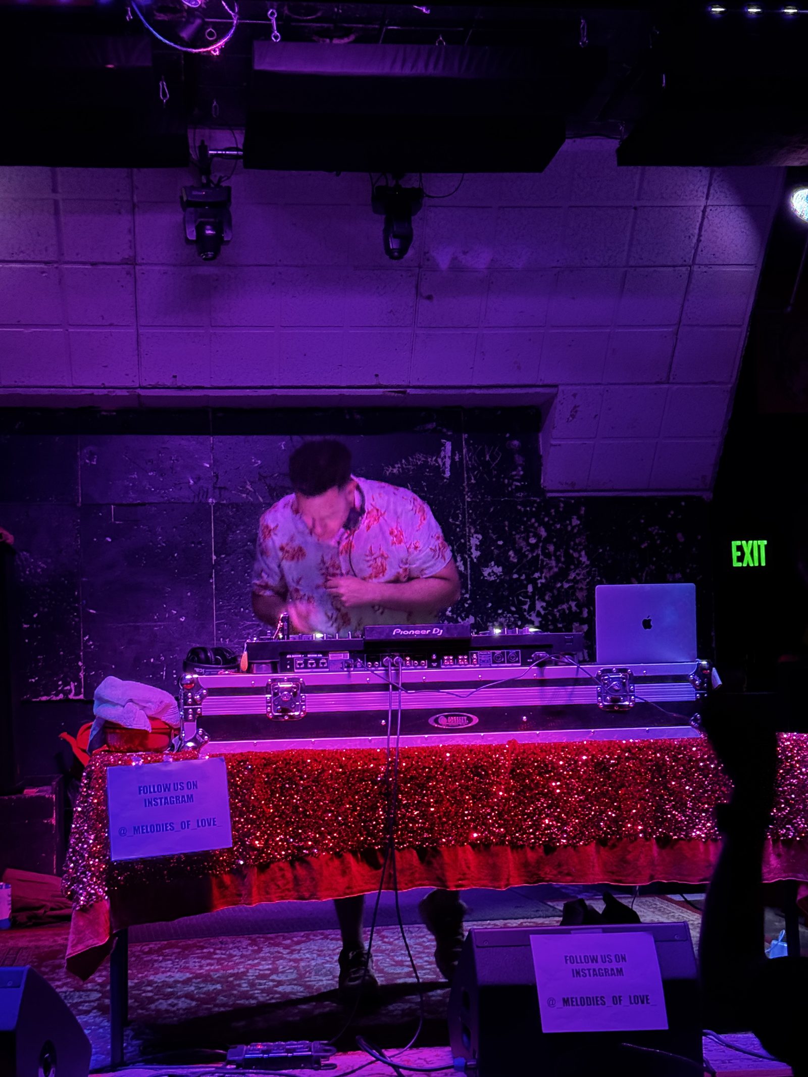 MonkeyMan purple-lit mixing